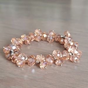 Express pink "diamond" stretchy bracelet